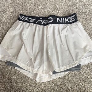 Nike ProWomen's White Shorts